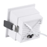 GloboStar® PLUTO-M 60272 Χωνευτό LED Spot Downlight TrimLess Μ8.4xΠ8.4cm 10W 1300lm 38° AC 220-240V IP20 Μ8.4 x Π8.4 x Υ5.9cm - Τετράγωνο - Λευκό & Anti-Glare HoneyComb - Φυσικό Λευκό 4500K - Bridgelux COB - 5 Years Warranty - Image 3