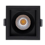 GloboStar® PLUTO-M 60274 Χωνευτό LED Spot Downlight TrimLess Μ8.4xΠ8.4cm 10W 1300lm 38° AC 220-240V IP20 Μ8.4 x Π8.4 x Υ5.9cm - Τετράγωνο - Μαύρο & Anti-Glare HoneyComb - Φυσικό Λευκό 4500K - Bridgelux COB - 5 Years Warranty - Image 5