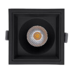 GloboStar® PLUTO-B 60280 Χωνευτό LED Spot Downlight TrimLess Μ10.4xΠ10.4cm 15W 1950lm 38° AC 220-240V IP20 Μ10.4 x Π10.4 x Υ6.5cm - Τετράγωνο - Μαύρο & Anti-Glare HoneyComb - Φυσικό Λευκό 4500K - Bridgelux COB - 5 Years Warranty - Image 5
