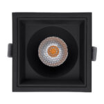 GloboStar® PLUTO-B 60281 Χωνευτό LED Spot Downlight TrimLess Μ10.4xΠ10.4cm 15W 1875lm 38° AC 220-240V IP20 Μ10.4 x Π10.4 x Υ6.5cm - Τετράγωνο - Μαύρο & Anti-Glare HoneyComb - Θερμό Λευκό 2700K - Bridgelux COB - 5 Years Warranty - Image 5