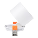 GloboStar® OMEGA-R 60294 Χωνευτό LED Spot Downlight TrimLess Φ10cm 12W 1560lm 36° AC 220-240V IP20 Φ10 x Υ8.2cm - Στρόγγυλο - Λευκό - Φυσικό Λευκό 4500K - Bridgelux COB - 5 Years Warranty - Image 5