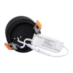 GloboStar® OMEGA-R 60296 Χωνευτό LED Spot Downlight TrimLess Φ10cm 12W 1560lm 36° AC 220-240V IP20 Φ10 x Υ8.2cm - Στρόγγυλο - Μαύρο - Φυσικό Λευκό 4500K - Bridgelux COB - 5 Years Warranty - Image 12