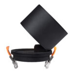 GloboStar® OMEGA-R 60297 Χωνευτό LED Spot Downlight TrimLess Φ10cm 12W 1500lm 36° AC 220-240V IP20 Φ10 x Υ8.2cm - Στρόγγυλο - Μαύρο - Θερμό Λευκό 2700K - Bridgelux COB - 5 Years Warranty - Image 10