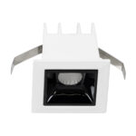 GloboStar® LUMINAR SUPERIOR 60314 Χωνευτό LED Spot Downlight TrimLess 2W 280lm 36° AC 220-240V IP20 Μ4.3 x Π4.3 x Υ4.5cm - Λευκό με Μαύρο Κάτοπτρο - Φυσικό Λευκό 4500K - Bridgelux High Lumen Chip Gen2 - TÜV Certified Driver - 5 Years Warranty - Image 3