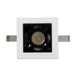 GloboStar® LUMINAR SUPERIOR 60314 Χωνευτό LED Spot Downlight TrimLess 2W 280lm 36° AC 220-240V IP20 Μ4.3 x Π4.3 x Υ4.5cm - Λευκό με Μαύρο Κάτοπτρο - Φυσικό Λευκό 4500K - Bridgelux High Lumen Chip Gen2 - TÜV Certified Driver - 5 Years Warranty - Image 5