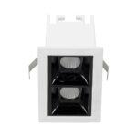 GloboStar® LUMINAR SUPERIOR 60317 Χωνευτό LED Spot Downlight TrimLess 4W 540lm 36° AC 220-240V IP20 Μ7.5 x Π4.3 x Υ4.5cm - Λευκό με Μαύρο Κάτοπτρο - Θερμό Λευκό 2700K - Bridgelux High Lumen Chip Gen2 - TÜV Certified Driver - 5 Years Warranty - Image 6