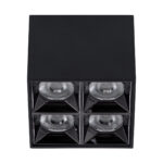 GloboStar® LUMINAR SUPERIOR 60332 Επιφανειακό LED Spot Downlight TrimLess 14W 1960lm 36° AC 220-240V IP20 Μ8.2 x Π8.2 x Υ6.6cm - Μαύρο με Κάτοπτρο Χρωμίου - Φυσικό Λευκό 4500K - Bridgelux High Lumen Chip Gen2 - TÜV Certified Driver - 5 Years Warranty - Image 3