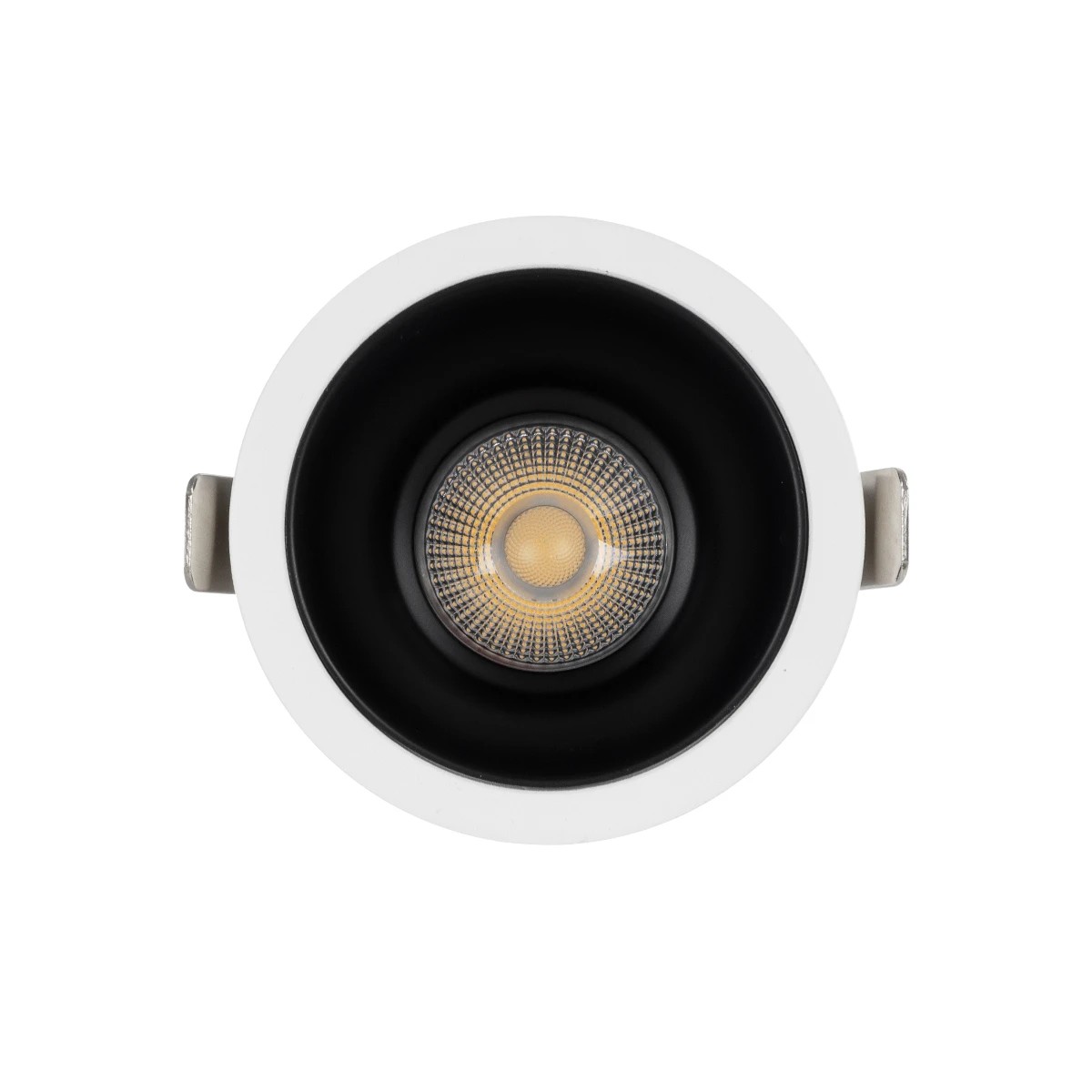 GLOBOSTAR® DUSTY 60340 Χωνευτό Downlight Σποτ LED 12W 1380lm 45° AC 220-240V Αδιάβροχο IP65 Φυσικό Λευκό 4500K - Bridgelux COB Chip & TÜV SÜD Driver - Λευκό & Μαύρο Ματ - Μ8 x Π8 x Υ7.5cm / Q7.5cm - 5 Χρόνια Εγγύηση - Image 2