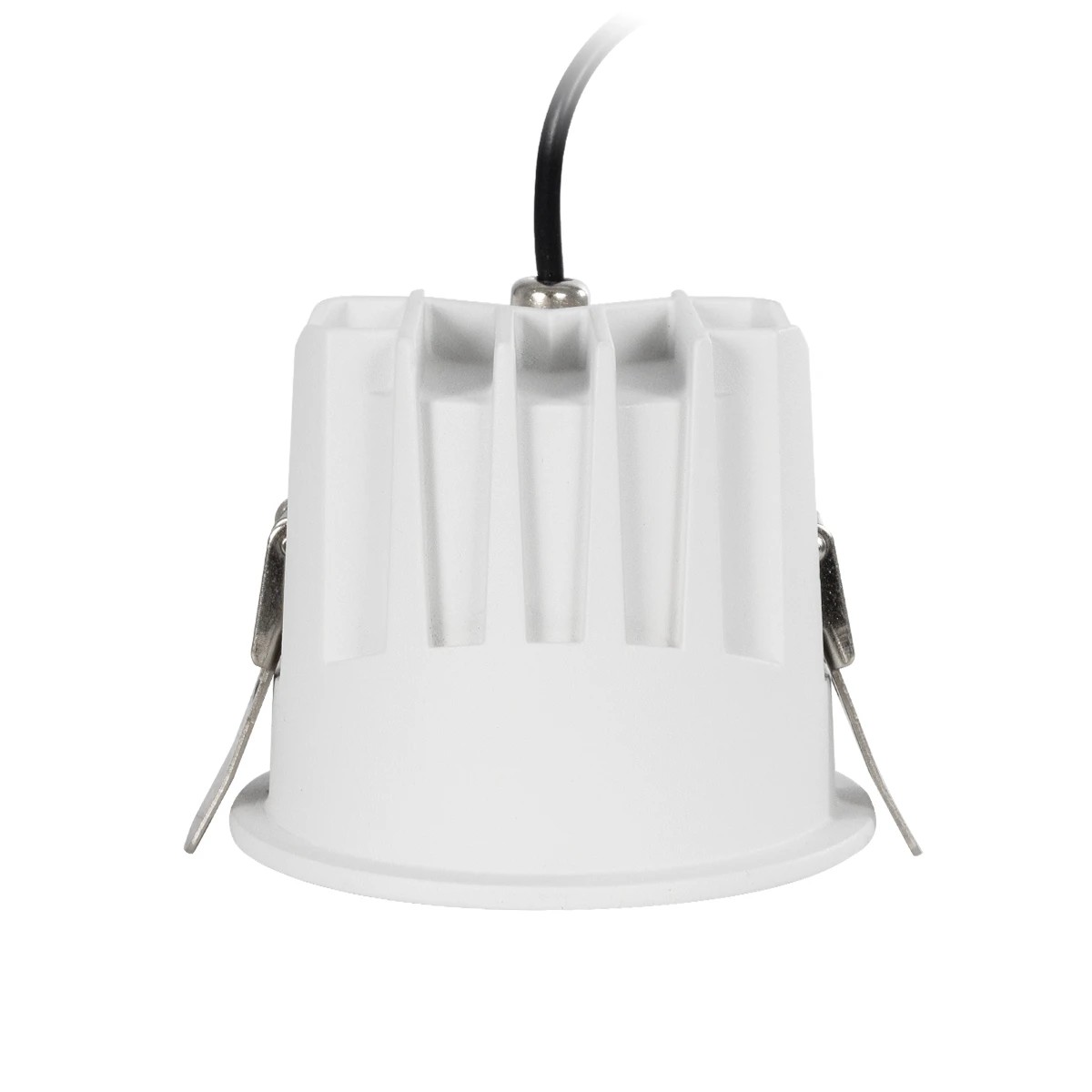 GLOBOSTAR® DUSTY 60340 Χωνευτό Downlight Σποτ LED 12W 1380lm 45° AC 220-240V Αδιάβροχο IP65 Φυσικό Λευκό 4500K - Bridgelux COB Chip & TÜV SÜD Driver - Λευκό & Μαύρο Ματ - Μ8 x Π8 x Υ7.5cm / Q7.5cm - 5 Χρόνια Εγγύηση - Image 4
