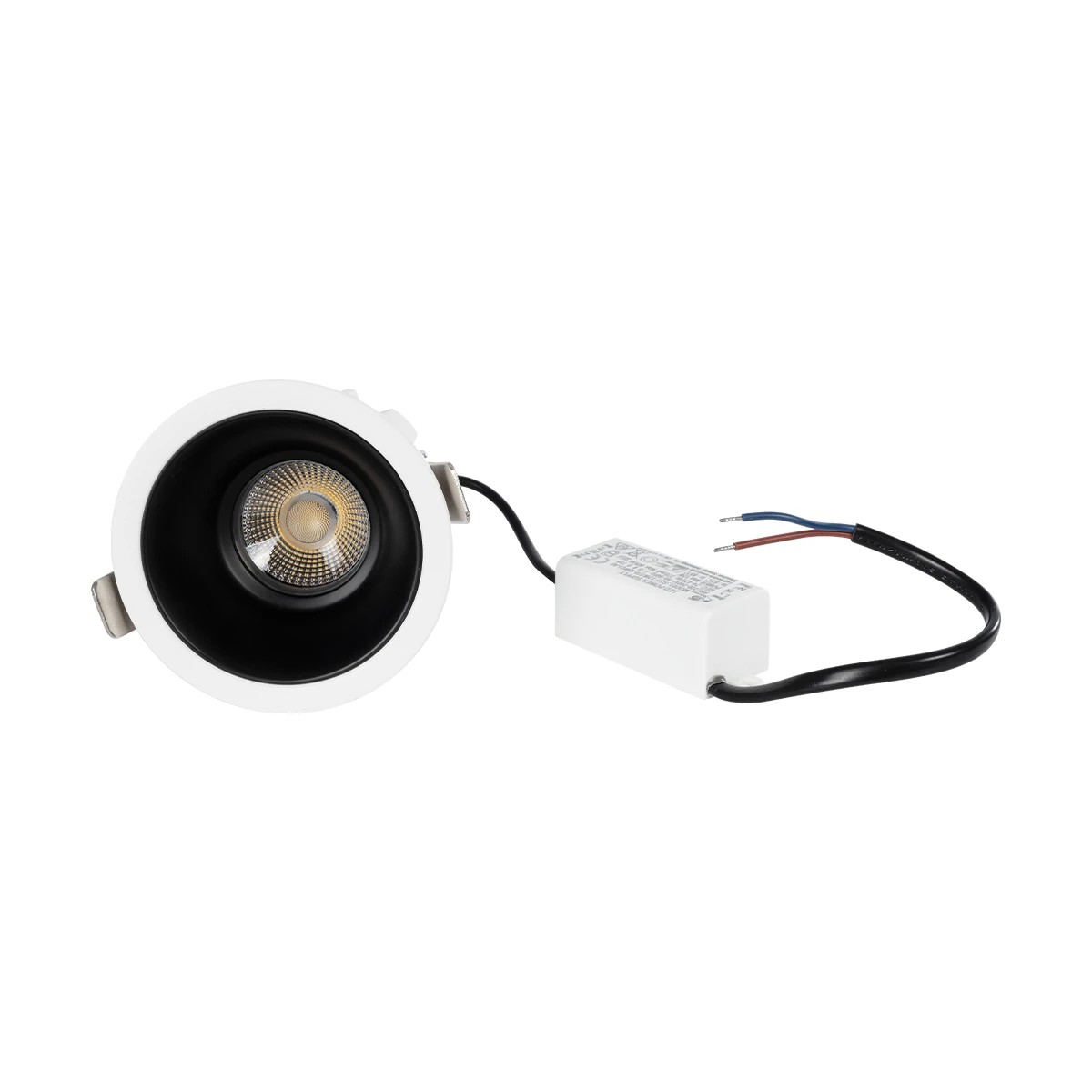 GLOBOSTAR® DUSTY 60340 Χωνευτό Downlight Σποτ LED 12W 1380lm 45° AC 220-240V Αδιάβροχο IP65 Φυσικό Λευκό 4500K - Bridgelux COB Chip & TÜV SÜD Driver - Λευκό & Μαύρο Ματ - Μ8 x Π8 x Υ7.5cm / Q7.5cm - 5 Χρόνια Εγγύηση - Image 5