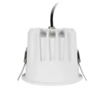 GLOBOSTAR® DUSTY 60341 Χωνευτό Downlight Σποτ LED 12W 1320lm 45° AC 220-240V Αδιάβροχο IP65 Θερμό Λευκό 2700K - Bridgelux COB Chip & TÜV SÜD Driver - Λευκό & Μαύρο Ματ - Μ8 x Π8 x Υ7.5cm / Q7.5cm - 5 Χρόνια Εγγύηση - Image 4