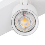 GloboStar® LEONARDO 60349 Μοντέρνο Φωτιστικό Οροφής Ράγα με Κινούμενα Σποτ LED Spot Downlight 30W 3600lm 60° AC 220-240V IP20 Μ52 x Π7 x Υ11.8cm - Λευκό - Φυσικό Λευκό 4500K - Bridgelux COB - 5 Years Warranty - Image 8