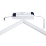 GloboStar® 60369 Χωνευτό LED Panel Linear Frameless Super Slim 60x60cm 48W 5520lm 120° CRI≥85Ra AC 220-240V IP44 Μ60 x Π60 x Υ1.5cm - Φυσικό Λευκό 4500K - TÜV Certified Driver - 5 Years Warranty - Image 9