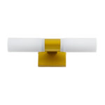 GloboStar® ANAIS 60409 Μοντέρνο Φωτιστικό Τοίχου - Απλίκα Καθρέπτη Μπάνιου - Πίνακα 2 x G9 270° AC 220-240V IP44 Μ34 x Π12 x Υ11cm - Χρυσό - 5 Χρόνια Εγγύηση - Image 3