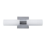 GloboStar® ANAIS 60410 Μοντέρνο Φωτιστικό Τοίχου - Απλίκα Καθρέπτη Μπάνιου - Πίνακα 2 x G9 270° AC 220-240V IP44 Μ34 x Π12 x Υ11cm - Χρώμιο Νίκελ - 5 Χρόνια Εγγύηση - Image 4