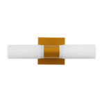 GloboStar® ANAIS 60411 Μοντέρνο Φωτιστικό Τοίχου - Απλίκα Καθρέπτη Μπάνιου - Πίνακα 2 x G9 270° AC 220-240V IP44 Μ34 x Π12 x Υ11cm - Χάλκινο - 5 Χρόνια Εγγύηση - Image 4