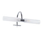 GloboStar® FLORA 60414 Μοντέρνο Φωτιστικό Τοίχου - Απλίκα Καθρέπτη Μπάνιου - Πίνακα 2 x G9 270° AC 220-240V IP44 Μ31 x Π13 x Υ12cm - Χρώμιο Νίκελ - 5 Χρόνια Εγγύηση - Image 2