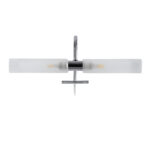 GloboStar® FLORA 60414 Μοντέρνο Φωτιστικό Τοίχου - Απλίκα Καθρέπτη Μπάνιου - Πίνακα 2 x G9 270° AC 220-240V IP44 Μ31 x Π13 x Υ12cm - Χρώμιο Νίκελ - 5 Χρόνια Εγγύηση - Image 3