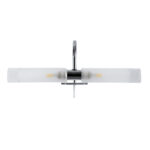 GloboStar® FLORA 60414 Μοντέρνο Φωτιστικό Τοίχου - Απλίκα Καθρέπτη Μπάνιου - Πίνακα 2 x G9 270° AC 220-240V IP44 Μ31 x Π13 x Υ12cm - Χρώμιο Νίκελ - 5 Χρόνια Εγγύηση - Image 4