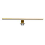 GloboStar® NINA 60421 Μοντέρνο Φωτιστικό Τοίχου - Απλίκα Καθρέπτη Μπάνιου - Πίνακα LED 12W 1400lm 120° AC 220-240V IP44 Μ60 x Π10.5 x Υ4cm - Φυσικό Λευκό 4500K - Χρυσό - 3 Χρόνια Εγγύηση - Image 6