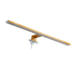 GloboStar® NINA 60423 Μοντέρνο Φωτιστικό Τοίχου - Απλίκα Καθρέπτη Μπάνιου - Πίνακα LED 12W 1400lm 120° AC 220-240V IP44 Μ60 x Π10.5 x Υ4cm - Φυσικό Λευκό 4500K - Χρυσό Βούρτσας - 3 Χρόνια Εγγύηση - Image 4