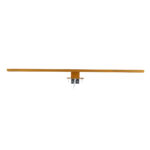 GloboStar® NINA 60423 Μοντέρνο Φωτιστικό Τοίχου - Απλίκα Καθρέπτη Μπάνιου - Πίνακα LED 12W 1400lm 120° AC 220-240V IP44 Μ60 x Π10.5 x Υ4cm - Φυσικό Λευκό 4500K - Χρυσό Βούρτσας - 3 Χρόνια Εγγύηση - Image 5