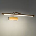 GloboStar® LAURA 60427 Μοντέρνο Φωτιστικό Τοίχου - Απλίκα Καθρέπτη Μπάνιου - Πίνακα LED 12W 1400lm 120° AC 220-240V IP44 Μ60 x Π27 x Υ13cm - Φυσικό Λευκό 4500K - Χάλκινο - 3 Χρόνια Εγγύηση - Image 9