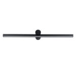 GloboStar® ROSA 60450 Μοντέρνο Φωτιστικό Τοίχου - Απλίκα Καθρέπτη Μπάνιου - Πίνακα LED 12W 1400lm 120° AC 220-240V IP44 Μ60 x Π15 x Υ7cm - Φυσικό Λευκό 4500K - Μαύρο - 3 Χρόνια Εγγύηση - Image 3