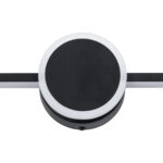 GloboStar® OPAL 60454 Μοντέρνο Φωτιστικό Τοίχου - Απλίκα Καθρέπτη Μπάνιου - Πίνακα LED 14W 1600lm 180° AC 220-240V IP44 Μ60 x Π6 x Υ10cm - Φυσικό Λευκό 4500K - Μαύρο - 3 Χρόνια Εγγύηση - Image 4