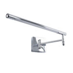 GloboStar® FRIDA 60458 Μοντέρνο Φωτιστικό Τοίχου - Απλίκα Καθρέπτη Μπάνιου - Πίνακα LED 12W 1400lm 120° AC 220-240V IP44 Μ51 x Π9 έως Π68(Ρυθμιζόμενο) x Υ10cm - Φυσικό Λευκό 4500K - Χρώμιο Νίκελ - 3 Χρόνια Εγγύηση - Image 2