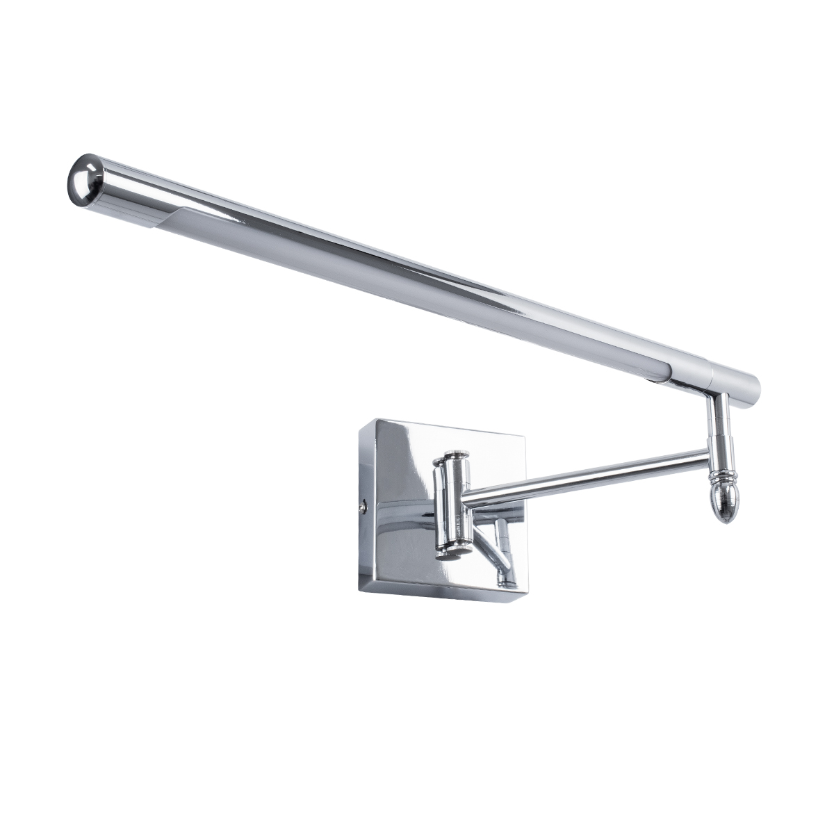 GloboStar® FRIDA 60458 Μοντέρνο Φωτιστικό Τοίχου - Απλίκα Καθρέπτη Μπάνιου - Πίνακα LED 12W 1400lm 120° AC 220-240V IP44 Μ51 x Π9 έως Π68(Ρυθμιζόμενο) x Υ10cm - Φυσικό Λευκό 4500K - Χρώμιο Νίκελ - 3 Χρόνια Εγγύηση - Image 2