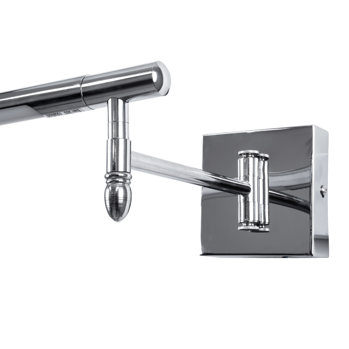 GloboStar® FRIDA 60458 Μοντέρνο Φωτιστικό Τοίχου - Απλίκα Καθρέπτη Μπάνιου - Πίνακα LED 12W 1400lm 120° AC 220-240V IP44 Μ51 x Π9 έως Π68(Ρυθμιζόμενο) x Υ10cm - Φυσικό Λευκό 4500K - Χρώμιο Νίκελ - 3 Χρόνια Εγγύηση - Image 6