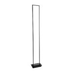 GloboStar® CORNELIE 60463 Επιδαπέδιο Φωτιστικό LED CCT 24W 2640lm 200° AC 220-240V - Εναλλαγή Φωτισμού μέσω Διακόπτη On/Off All In One Ψυχρό 6000k+Φυσικό 4500k+Θερμό 2700k Μ26 x Π16 x Υ153cm - Μαύρο - 3 Χρόνια Εγγύηση