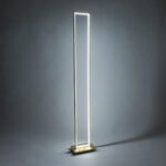 GloboStar® CORNELIE 60465 Επιδαπέδιο Φωτιστικό LED CCT 24W 2640lm 200° AC 220-240V - Εναλλαγή Φωτισμού μέσω Διακόπτη On/Off All In One Ψυχρό 6000k+Φυσικό 4500k+Θερμό 2700k Μ26 x Π16 x Υ153cm - Χρυσό - 3 Χρόνια Εγγύηση - Image 9