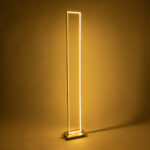 GloboStar® CORNELIE 60465 Επιδαπέδιο Φωτιστικό LED CCT 24W 2640lm 200° AC 220-240V - Εναλλαγή Φωτισμού μέσω Διακόπτη On/Off All In One Ψυχρό 6000k+Φυσικό 4500k+Θερμό 2700k Μ26 x Π16 x Υ153cm - Χρυσό - 3 Χρόνια Εγγύηση - Image 7