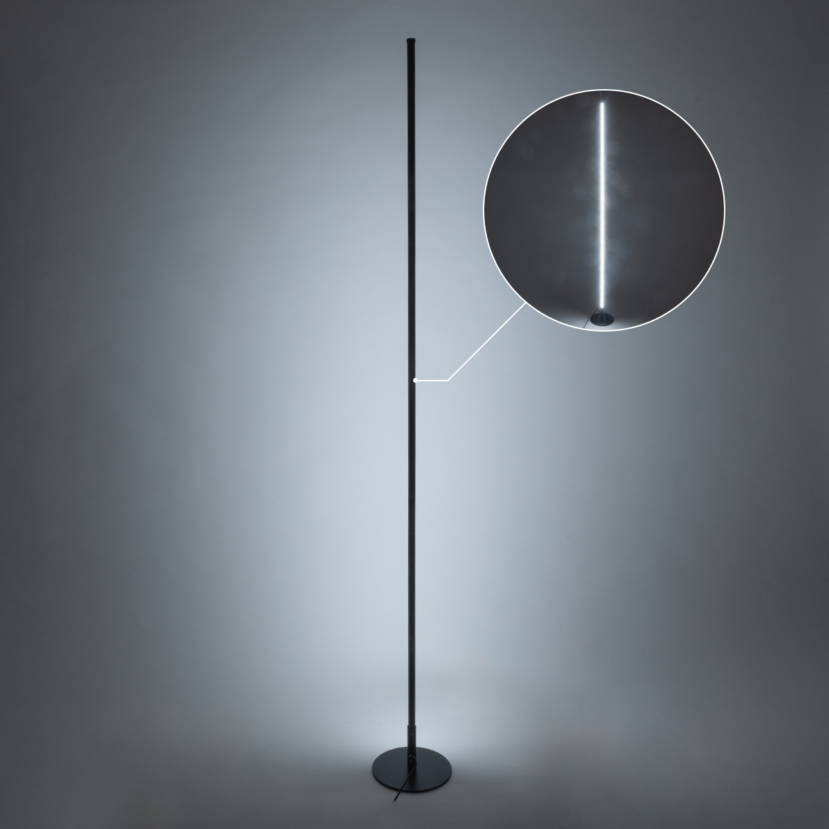 GloboStar® DALUMA 60470 Επιδαπέδιο Φωτιστικό LED CCT 24W 2640lm 200° AC 220-240V - Εναλλαγή Φωτισμού μέσω On/Off All In One Ψυχρό 6000k+Φυσικό 4500k+Θερμό 2700k Μ18 x Π18 x Υ160cm - Μαύρο - 3 Χρόνια Εγγύηση - Image 9