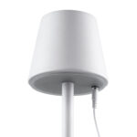 GloboStar® NEGA 60474 Μοντέρνο Επιτραπέζιο Φωτιστικό Πορτατίφ LED 2.2W 154lm 360° DC 5V Επαναφορτιζόμενο με Μπαταρία Li-ion 4000mAh - Διακόπτη Αφής - Θερμό Λευκό 2700K - Dimmable - D10 x H39cm - Λευκό - 2 Years Warranty - Image 9