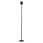 GloboStar® NEGA 60477 Μοντέρνο Επιδαπέδιο Φωτιστικό LED 2.2W 154lm 360° DC 5V Επαναφορτιζόμενο με Μπαταρία Li-ion 4000mAh - Διακόπτη Αφής - Θερμό Λευκό 2700K - Dimmable - D10 x H135cm - Μαύρο - 2 Years Warranty - Image 4