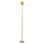 GloboStar® NEGA 60479 Μοντέρνο Επιδαπέδιο Φωτιστικό LED 2.2W 154lm 360° DC 5V Επαναφορτιζόμενο με Μπαταρία Li-ion 4000mAh - Διακόπτη Αφής - Θερμό Λευκό 2700K - Dimmable - D10 x H135cm - Χρυσό - 2 Years Warranty - Image 2