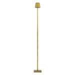 GloboStar® NEGA 60479 Μοντέρνο Επιδαπέδιο Φωτιστικό LED 2.2W 154lm 360° DC 5V Επαναφορτιζόμενο με Μπαταρία Li-ion 4000mAh - Διακόπτη Αφής - Θερμό Λευκό 2700K - Dimmable - D10 x H135cm - Χρυσό - 2 Years Warranty - Image 4