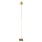 GloboStar® NEGA 60479 Μοντέρνο Επιδαπέδιο Φωτιστικό LED 2.2W 154lm 360° DC 5V Επαναφορτιζόμενο με Μπαταρία Li-ion 4000mAh - Διακόπτη Αφής - Θερμό Λευκό 2700K - Dimmable - D10 x H135cm - Χρυσό - 2 Years Warranty - Image 5