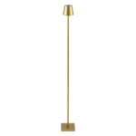 GloboStar® NEGA 60479 Μοντέρνο Επιδαπέδιο Φωτιστικό LED 2.2W 154lm 360° DC 5V Επαναφορτιζόμενο με Μπαταρία Li-ion 4000mAh - Διακόπτη Αφής - Θερμό Λευκό 2700K - Dimmable - D10 x H135cm - Χρυσό - 2 Years Warranty - Image 6