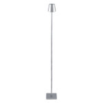 GloboStar® NEGA 60480 Μοντέρνο Επιδαπέδιο Φωτιστικό LED 2.2W 154lm 360° DC 5V Επαναφορτιζόμενο με Μπαταρία Li-ion 4000mAh - Διακόπτη Αφής - Θερμό Λευκό 2700K - Dimmable - D10 x H135cm - Ασημί - 2 Years Warranty - Image 6