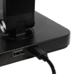 GLOBOSTAR® TEBLA 60482 Μοντέρνο Επιτραπέζιο Φωτιστικό Γραφείου με Ασύρματη Φόρτιση 5W 1A LED 5W 500lm 120° AC 220-240V IP20 Ρυθμιζόμενο Λευκό CCT με Αφή 2700K/4500K/6000K Dimmable - Bridgelux SMD Chip - Μαύρο - Μ11 x Π31 x Υ52cm - 2 Χρόνια Εγγύηση - Image 10