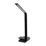 GLOBOSTAR® TEBLA 60482 Μοντέρνο Επιτραπέζιο Φωτιστικό Γραφείου με Ασύρματη Φόρτιση 5W 1A LED 5W 500lm 120° AC 220-240V IP20 Ρυθμιζόμενο Λευκό CCT με Αφή 2700K/4500K/6000K Dimmable - Bridgelux SMD Chip - Μαύρο - Μ11 x Π31 x Υ52cm - 2 Χρόνια Εγγύηση - Image 4