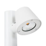 GloboStar® GARDENIA 60506 Φωτιστικό Κήπου - Κολωνάκι Αρχιτεκτονικού Φωτισμού Εξωτερικού Χώρου LED 7W 700lm 60° AC220-240V Αδιάβροχο IP65 - Σώμα Αλουμινίου & Tempered Glass - Μ12 x Π18 x Υ90cm - Θερμό Λευκό 2700K - Λευκό - Bridgelux Chip - 5 Years Warranty - Image 6
