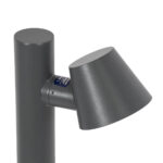 GloboStar® GARDENIA 60507 Φωτιστικό Κήπου - Κολωνάκι Αρχιτεκτονικού Φωτισμού Εξωτερικού Χώρου LED 7W 700lm 60° AC220-240V Αδιάβροχο IP65 - Σώμα Αλουμινίου & Tempered Glass - Μ12 x Π18 x Υ90cm - Θερμό Λευκό 2700K - Γκρι Ανθρακί - Bridgelux Chip - 5 Years Warranty - Image 7