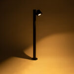 GloboStar® GARDENIA 60508 Φωτιστικό Κήπου - Κολωνάκι Αρχιτεκτονικού Φωτισμού Εξωτερικού Χώρου LED 7W 700lm 60° AC220-240V Αδιάβροχο IP65 - Σώμα Αλουμινίου & Tempered Glass - Μ12 x Π18 x Υ90cm - Θερμό Λευκό 2700K - Μαύρο - Bridgelux Chip - 5 Years Warranty - Image 8