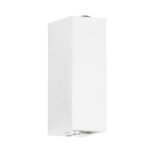 GloboStar® LINOR 60527 Φωτιστικό Τοίχου - Απλίκα Αρχιτεκτονικού Φωτισμού Εσωτερικού/Εξωτερικού Χώρου Up & Down LED 10W 1000lm 60° AC220-240V Αδιάβροχο IP65 - Σώμα Αλουμινίου & Tempered Glass - Μ12.5 x Π6 x Υ4cm - Θερμό Λευκό 2700K - Λευκό - Bridgelux Chip - 5 Years Warranty - Image 2