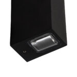 GloboStar® LINOR 60529 Φωτιστικό Τοίχου - Απλίκα Αρχιτεκτονικού Φωτισμού Εσωτερικού/Εξωτερικού Χώρου Up & Down LED 10W 1000lm 60° AC220-240V Αδιάβροχο IP65 - Σώμα Αλουμινίου & Tempered Glass - Μ12.5 x Π6 x Υ4cm - Θερμό Λευκό 2700K - Μαύρο - Bridgelux Chip - 5 Years Warranty - Image 6